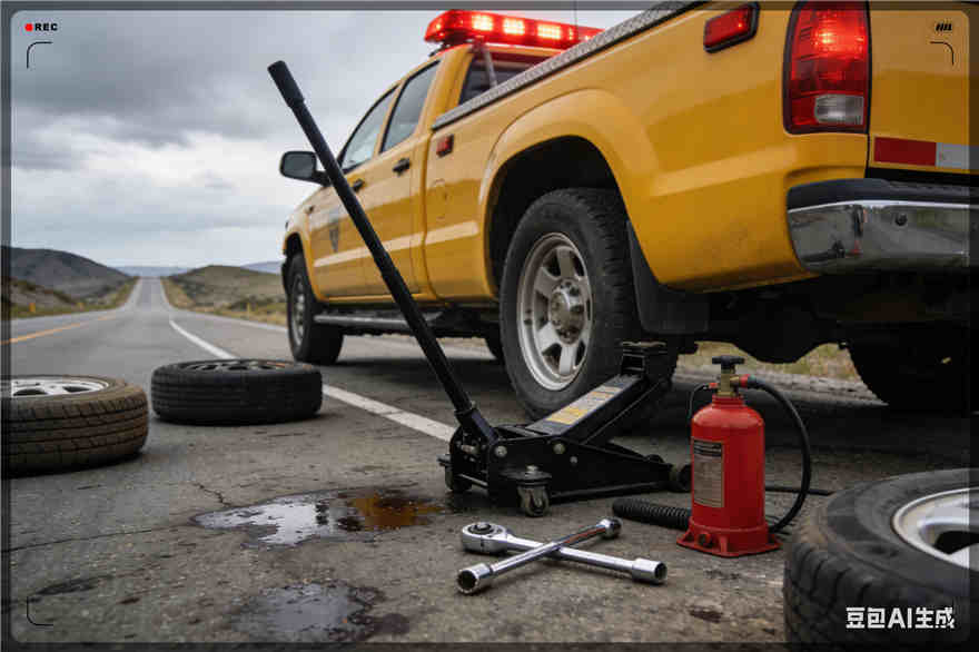 遵化爆胎道路救援-汽车换轮胎